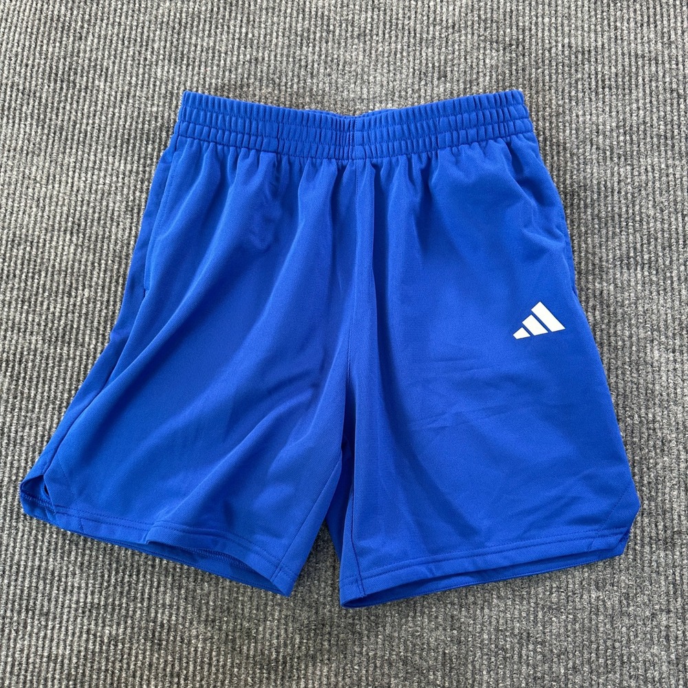 Adidas Sereno Boys Athletic Shorts Size Youth XL 18/20 Blue Polyester Pockets